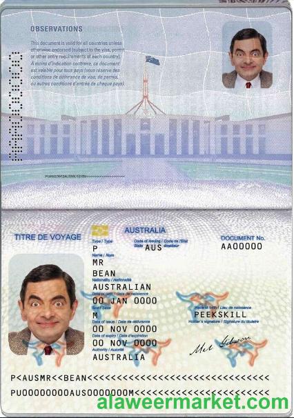 Australian passport (convention travel document)